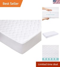 Ultra-Soft Waterproof Fitted Crib Mattress Protector - 52" x 28" Precision Fit