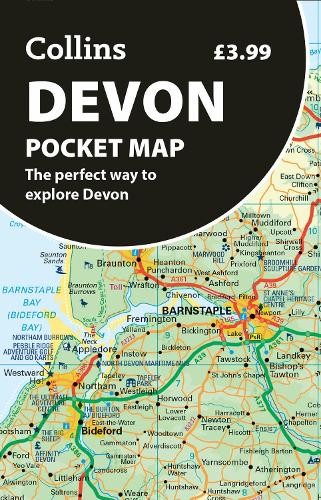 Devon Pocket Map by Collins Maps (Sheet map, folded) - Image 4