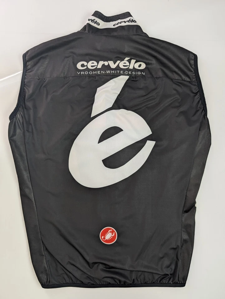 Chaleco de Ciclismo Castelli Cervélo 3T Rosso Corsa Hombre’s XL Negro Rojo Zipvit EE. UU. Foto 2 de 4