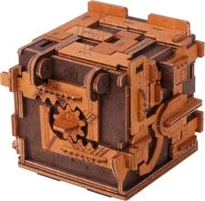 Escape Room Puzzle Box – 3D Wooden Puzzle Box for Adults & Teens, Brain Teaser P