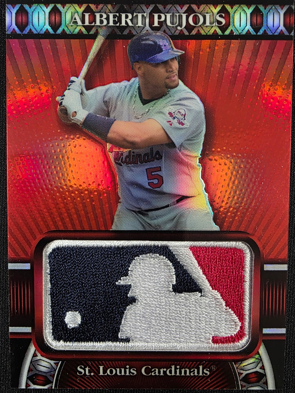 2010 Topps Albert Pujols Logoman #LM-1 Patch #'d 41/50 HTF RARE 