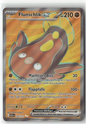 Pokemon Scarlet & Violet Stellar Crown Flunschlik ex #252/217 Secret Rare Full