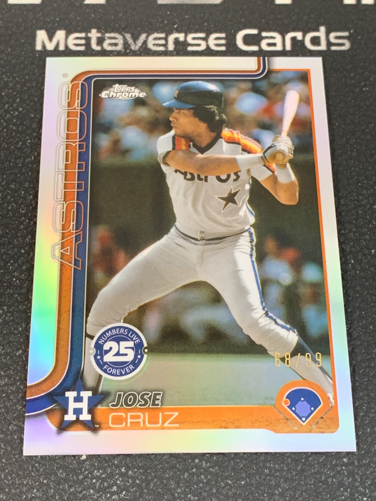 2025 Topps Chrome Jose Cruz Numbers Live Forever /99 Astros