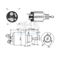Meat & Doria Magnetschalter Starter FüR Mercedes-Benz 190 W201 E 1.8 Saloon