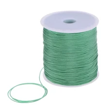 1mm Nylon Satin Cord 305 Yards Bracelet String Beading Thread, Dark Green