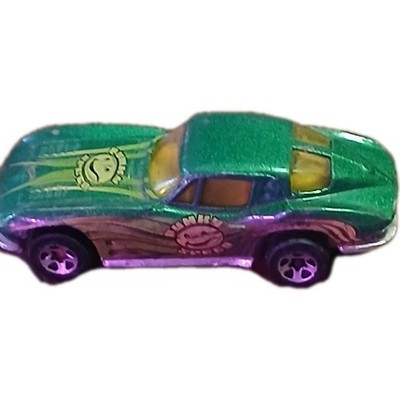 1979 HOT WHEELS 1963 CHEVROLET CORVETTE STINGRAY DIECAST GREEN YELLOW