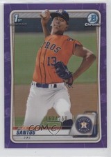 2020 Bowman Draft Purple Border 163/250 Alex Santos #BD-139 10fq