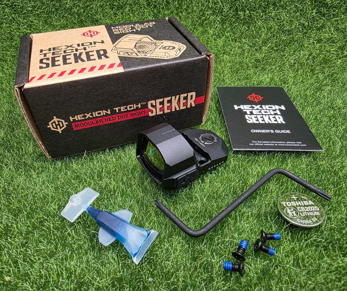 Strike Hexion Tech Seeker Red Dot Sight, RMR Footprint, 4 Reticles