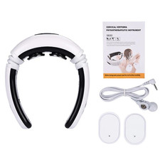 Electric Neck Massager Pulse Therapy 8 Modes 16 Levels Cervical Pain Relief Tool