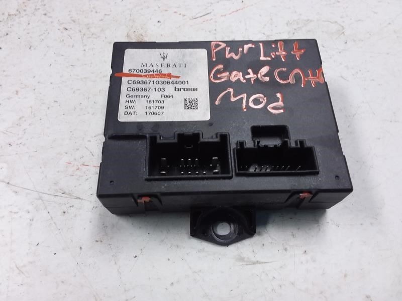 Maserati Levante 2017 Power liftgate ecu P/N 670039446