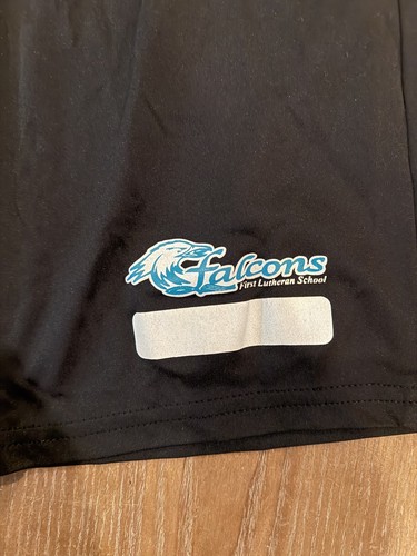 Youth Size L Black Athletic Shorts - A0020 - Picture 2 of 5