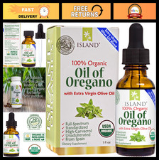 Organic Oil of Oregano Liquid Drops 1 fl oz - Pure Oregano Olive Oil Blend, Sp