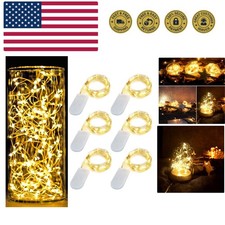 6 Pack 7Ft Starry String Lights No Remote Waterproof Fairy String Lights 20 M...