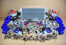 Diy Fmic Twin T3t4 Turbo Charger Kit 800hp For Mustang Cobra Gt Svt V8 V6 Chbl
