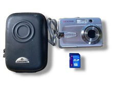 Pentax Optio Compact Digital Camera E10 6mp Tested 1GB SD Card  Case