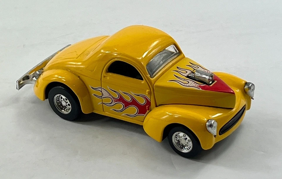 Vintage Majorette 1941 Willys Coupe Yellow w/Flames - Free Shipping CC - Image 4 of 4