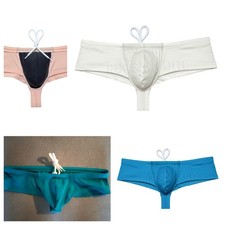 Men's Swimwear Drawstring Lined Cheey Swim Brief Beach Bikini Brief Hipster Pool