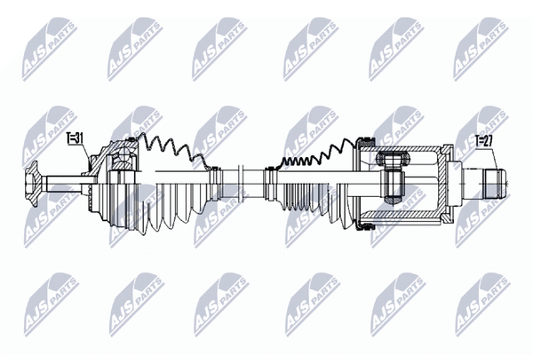 Nty Antriebswelle NPW-BM-049 FüR Bmw E84 X1 Xdrive-image