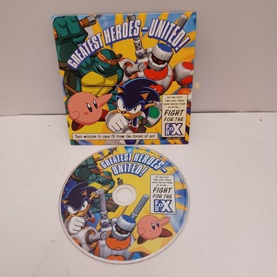 Vintage Greatest Heroes United DVD Fox TV Sonic Ninja Turtles - Rare