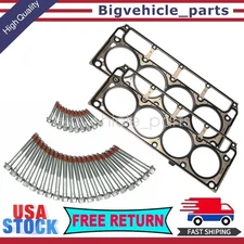 MLS Cylinder Head Gaskets Set w/ Bolts For 2004+ Chevy GMC Sierra LS 6.0L 6.2L