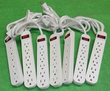 BELKIN F9P609-03 6 Outlet Power Strip Surge Protector     LOT OF 7