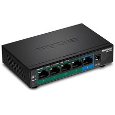 5-Port Gigabit PoE+ Switch, 32W PoE Power Bud...