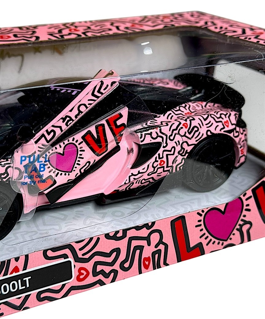 自動車 RMZ HOBBY McLaren 600LT Keith Haring RMZ x Keith Haring McLaren 600LT Diecast Car 1:32 Scale Model Toy