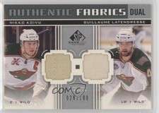 2011 SP Game Used Edition 28/100 Mikko Koivu Guillaume Latendresse #AF2-GK 2d8