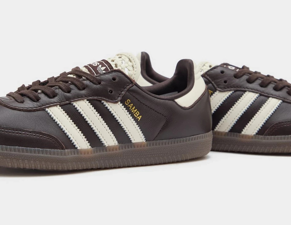 Adidas Originals Women's SAMBA OG SHOES in Brown image 3