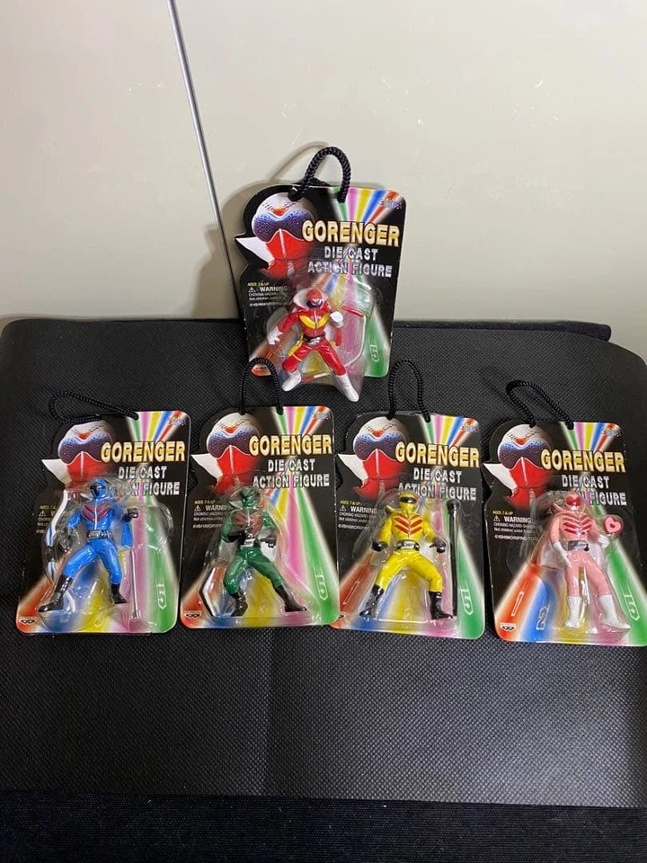 Banpresto GORENGER Die Cast Figura Juego de 5 Piezas Figuras Coleccionables Raro Foto 2 de 4