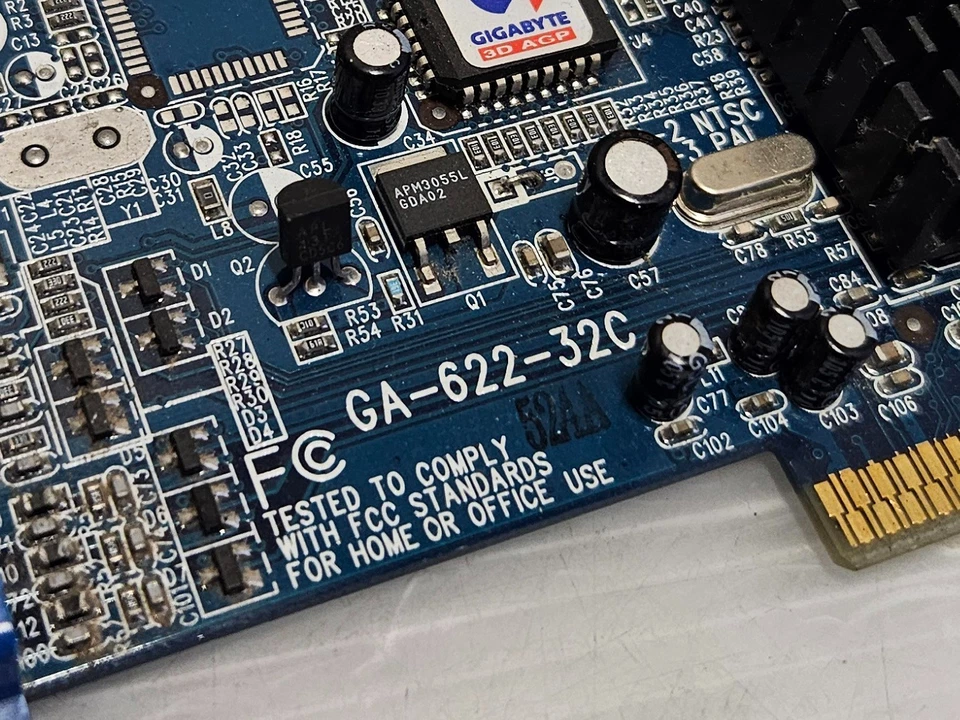 NVIDIA Riva TNT2 M64, 32MB SDR, 64 BIT, AGP 2x/4x, GigaByte GA-622-32C, WORKING - Image 3 of 4