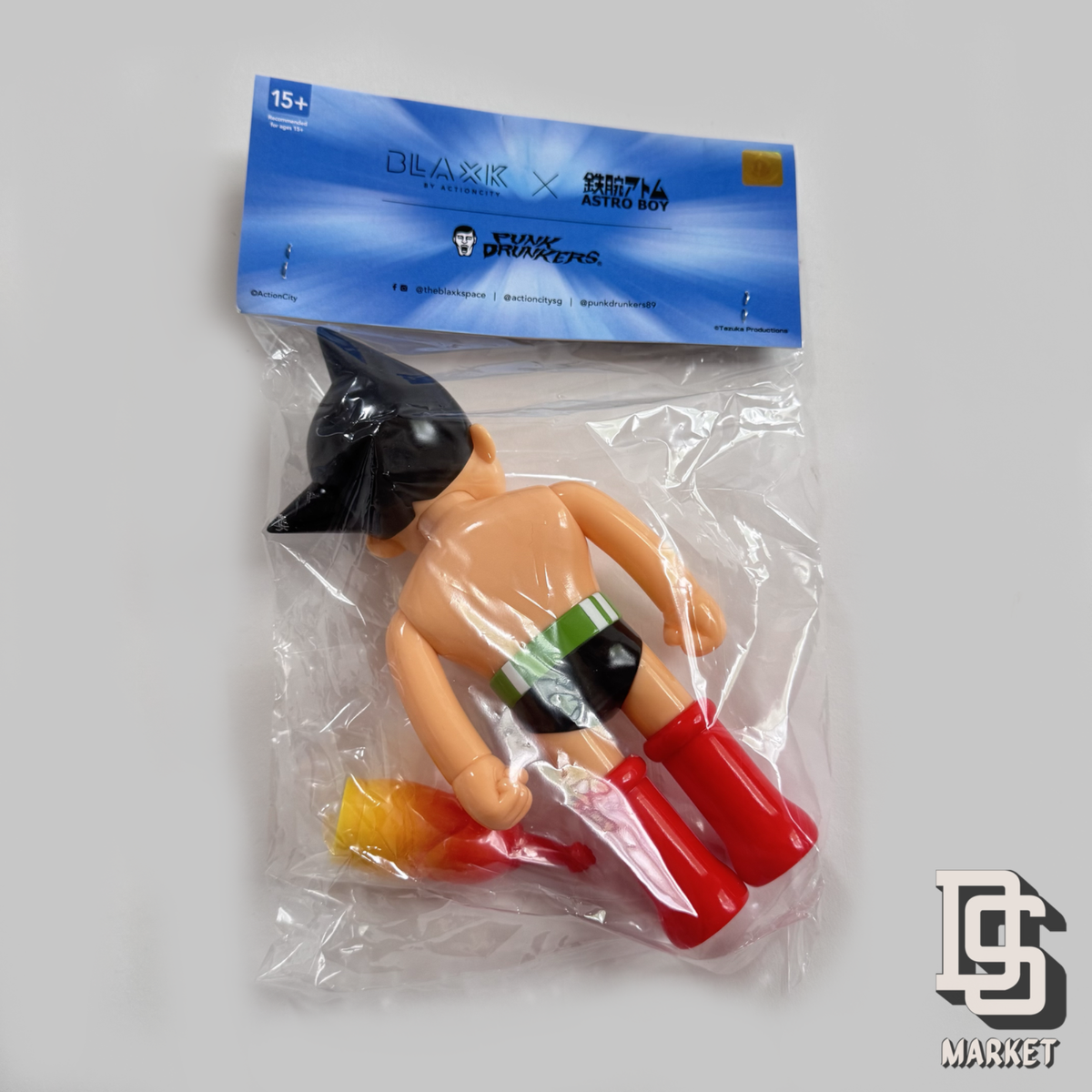 PUNK DRUNKERS PDS X ASTRO BOY SOFUBI FIGURE BLAXK SPACE ACTIONCITY