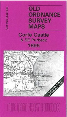 Corfe Castle & SE Purbeck 1895: One Inch S... by Painter, Tony Sheet map, folded