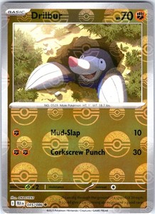 Drilbur (Poke Ball Pattern) 045/086 Black Bolt