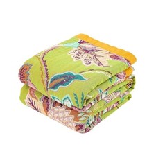 Fall Throw Blanket, 100 Cotton Soft Rustic Boho Throw 50x60 Inch Q-throw