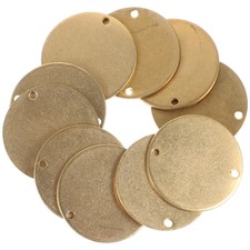 10 sztuk Tarcze dekoracyjne Metal Tłoczenie Pusta metka Wisiorki Koło