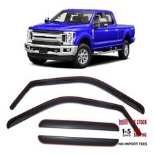 in-Channel Window Rain Guards for Truck Ford F250 F350 1999-2016 F-250 Crew Cab