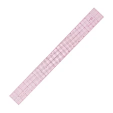 KEARING Clear Sewing Graph Ruler Fashion Design Ruler, Sandwich Line, 2 X 18, Tr