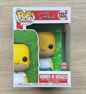 Funko Pop The Simpsons Homer In Hedges #1252 + Free Protector