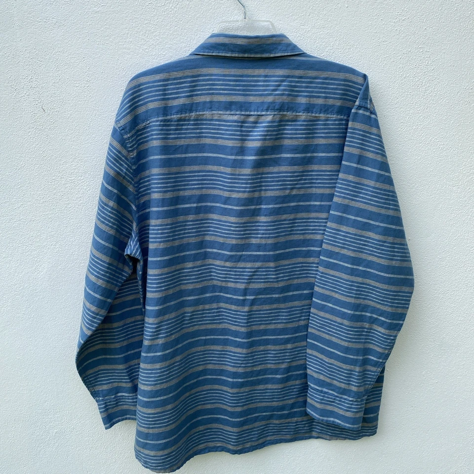 Camisa de lana Pendleton para hombre talla grande Thomas Kay Grant rayas azules Foto 2 de 4