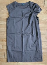 GAP Short Tunic Sleeveless Dress Ruffled Shoulder Brown Small UK8 90/96/160 VGC