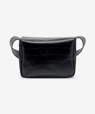 Jil Sander Mini Flap Shoulder Bag Black