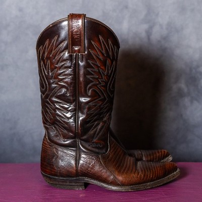 Sancho Genuine Leather Cowboy Boots, Made in Spain Size 39   Good Condition
