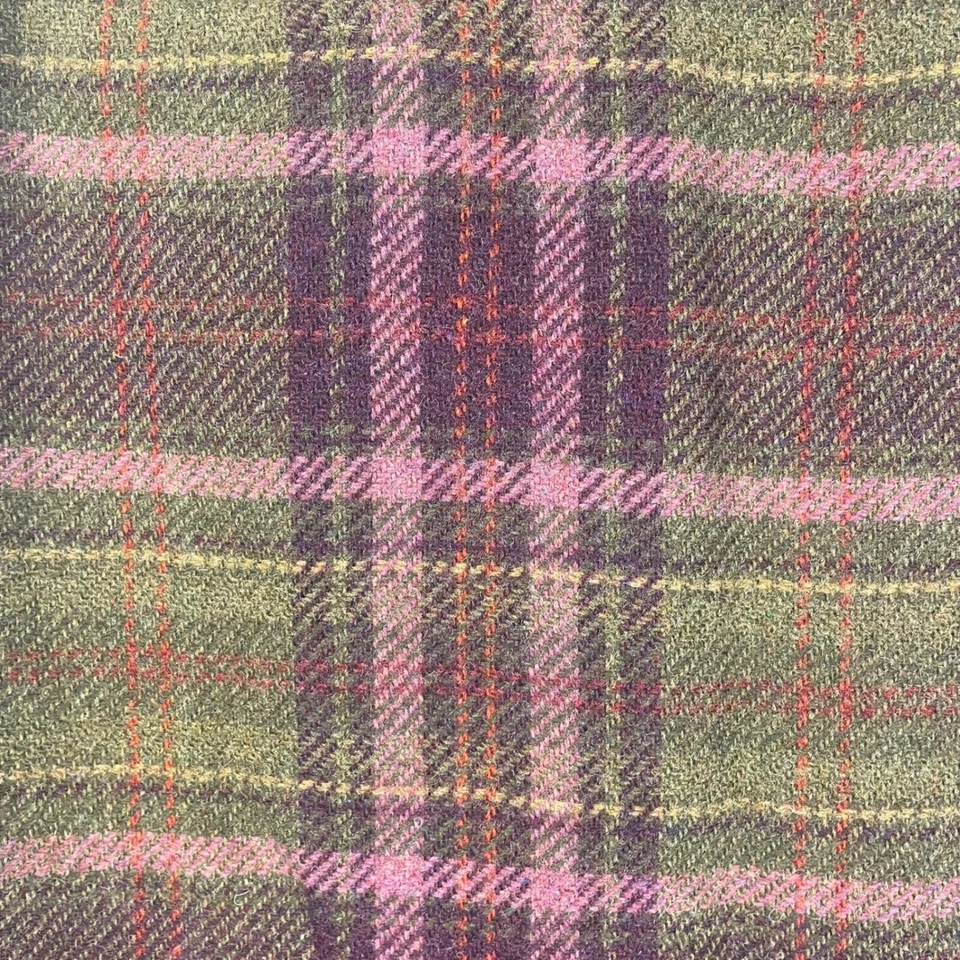 L.L. Falda clásica de invierno forrada a cuadros verde púrpura a cuadros talla 8 de lana de frijol Foto 4 de 4