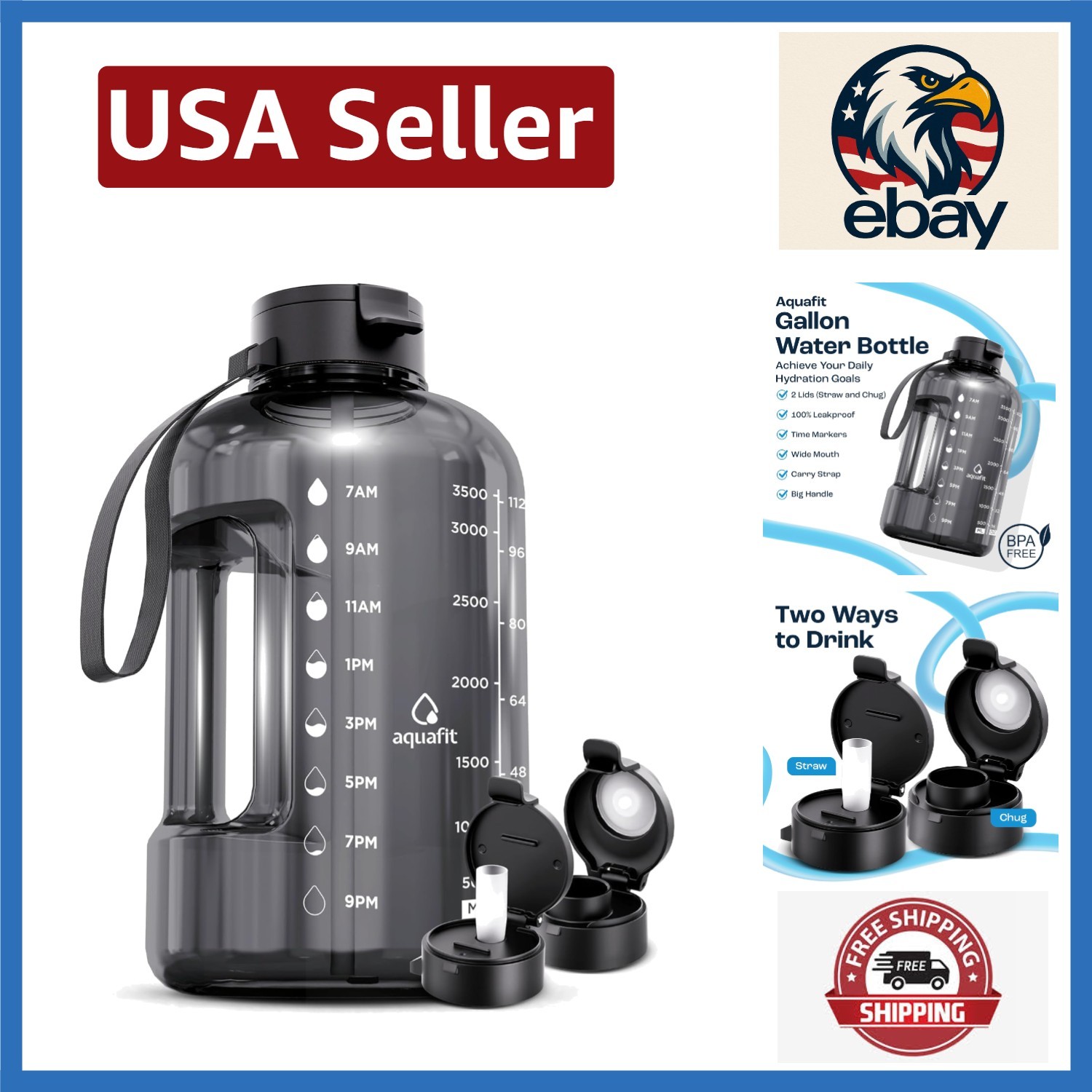 With Dual Lids & Time Markers