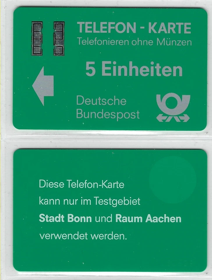 Testkarte Bonn/Aachen m. Kontrollnummer - Bild 1 von 1