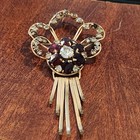 Vintage 1950s Signed M&S 12K Yellow Gold Filled  Necklace  Brooch Pendant — photo 5