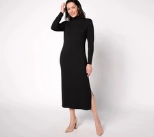 Women with Control Midi Dress Size 2X Regular Finespun Jersey Tummy Control NEW