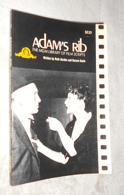 ADAM'S RIB. MGM FILM SCRIPT. RUTH GORDON & GARSON KANIN. 1972 SOFTCOVER