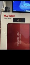 Portable SSD External SSD Hard Drive for Laptop Desktop Color: Red, Size : 1TB